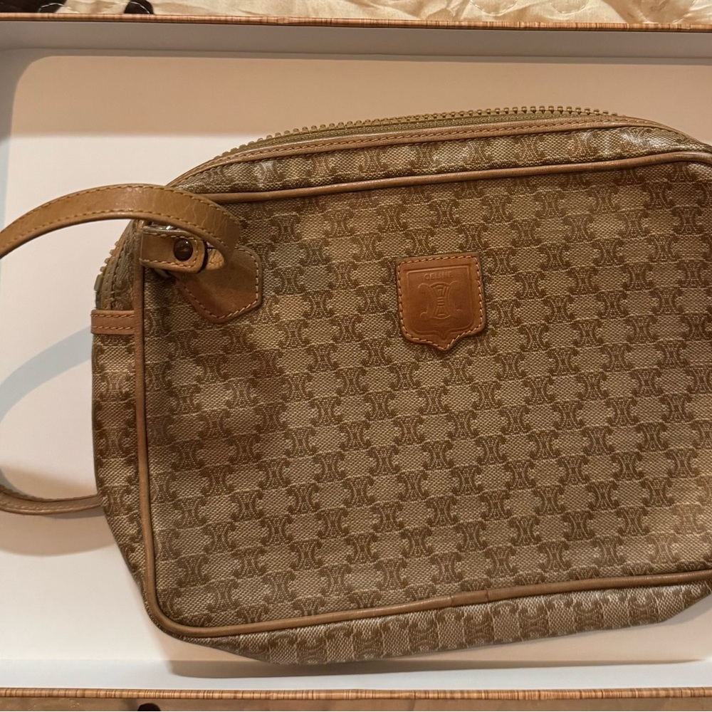Vintage Celine Macadam Clutch & Wristlet